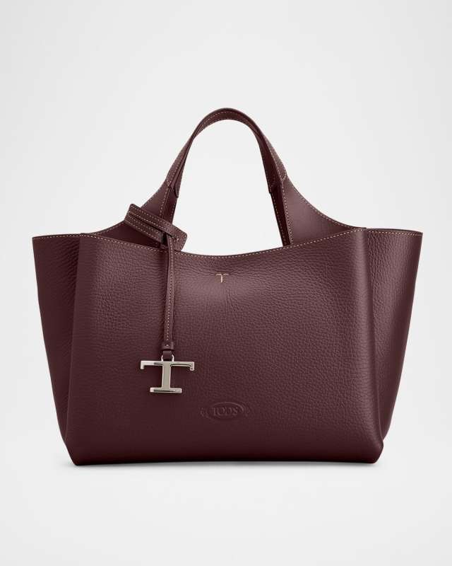 Mini Grain Leather Tote Bag